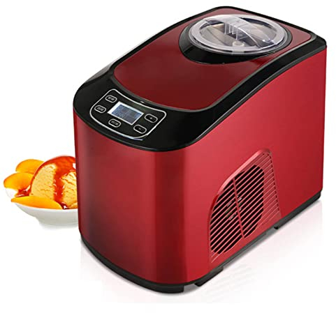 INPETS Sorbetière électrique Cadeau d'appréciation de l'enseignant Sorbetière électrique Comptoir Fruit Soft Service Maison Grande capacité 1,5 Litre Yogourt glacé Sorbet Crème glacée