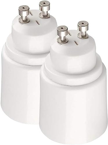 Lampsockel Sockelkonverter, Sockeladapter, Lampsockel GU10 till E27 Bottenlampa Lampadapter GU10 till E27 Konvertering Lampsockeladapter, lämplig for alla spänningar