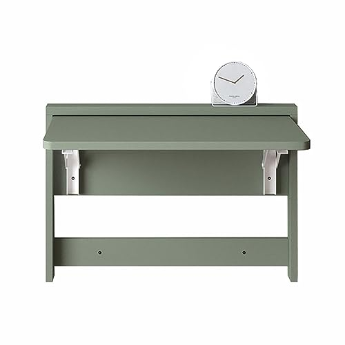 SZITW Wandschreibtisch, zusammenklappbar, zur Wandmontage, Holzklapptisch, Wandklapptisch, schwebender Schreibtisch, Wandmontage, Computertisch für Esszimmer, Arbeitszimmer, Waschküche (Farbe: C,