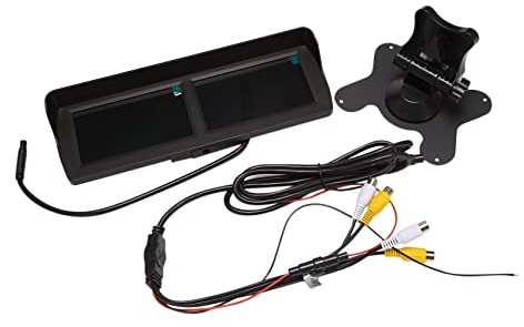 Kabellose Rückfahrkamera 4,3-Zoll-Dual-Screen-Display Auto-Rückfahrmonitor Innenspiegel-Monitor Für Ansichtskamera 4-Kanal-Videoeingang 12V-24V Rückfahrkamera