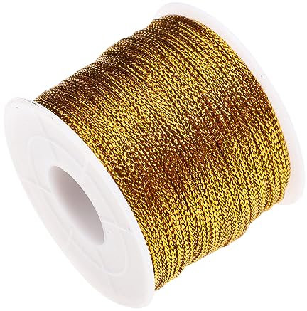 Gadpiparty 1 Rolle Keine Elastischen Golddrahtbeutel Bonbonbeutel Bindeseile Brotbeutel Seile Lutscher Bindedrähte Kartenseile Lebensmittelbeutel Bindegurte Kraftpapier Bindegurte