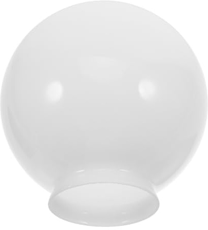 WESIEVYA White Glass Spherical Lampshade for Pendant Lamp with Soft Diffused Light and Elegant Simple Design, Replacement Lamp Shade Suitable for Dining Room and Living Room