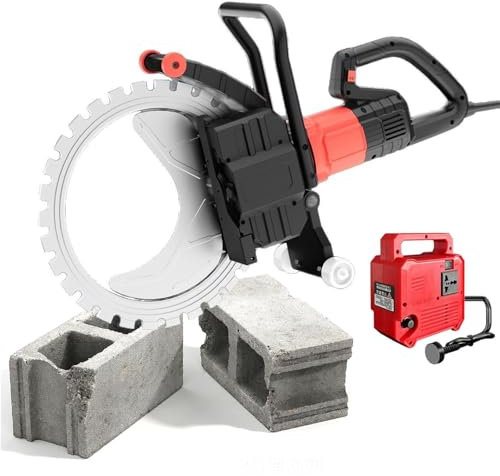Aredwhiterui Upgraded Electric Concrete Saw with Water Pump | 30/40/50cm Wet/Dry Cutting | 9800W Brushless Motor | Dust Suppression Design for Concrete, Stone, Tile, Granite Sawblade:600