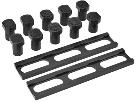 19mm Aluminum Alloy Bench Dogs | 12Pcs Woodworking Planing Stop & Positioning Tool | Secure Grip Design for Workbenches/Planing/Sanding | Scratch - Safe Clamp Assistant