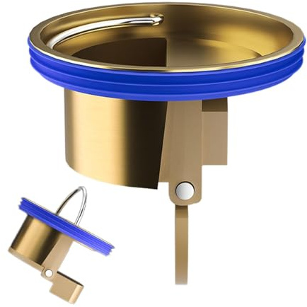 Floor Drain Backflow Preventer - Brass Deodorizer Core, Odor Resistant, Leak-proof Stopper, Automatic Closing Design | for Bathroom, Kitchen, Toilet Drainage