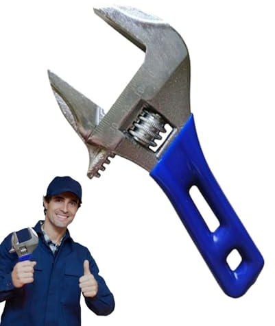 Zegaqae Small Adjustable Wrench - Adjustable Portable Precise Ergonomic Hand Tools | Small Nuts Wide Opening Spanner - for Professionals Beginners Home Improvement Pipe Fitting Repair Workshop