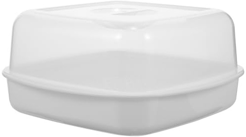 HOMOBABE Vaporera para Microondas de Pp Forma de Panal, Buena Permeabilidad al Aire y Conservación del Calor para Cocinar al Vapor de Forma Saludable, Color Blanco