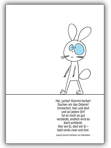 16 Osterkarten (16er Set): Suchen Sie das Osterei mit dieser lustigen Oster Grusskarte • Klappkarten im Set mit Umschlägen als Oster Grußkarten, Gutschein, Geschenk-karten