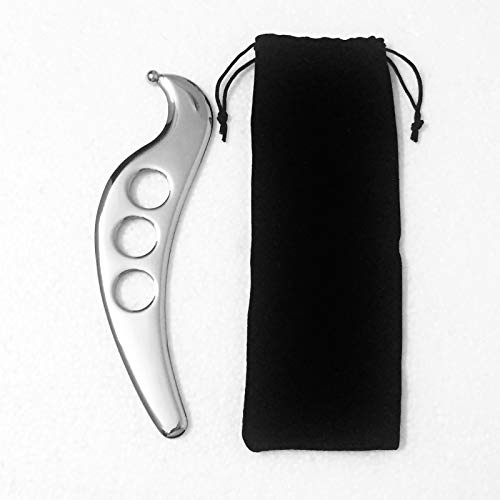 BEAUTTO Myofascial Blade Stainless Steel Gua Sha Massage Tool, Myofascial Tool Scraping Blade Beauty Tool Scraper Massage for Facial, Neck, Shoulder, Leg