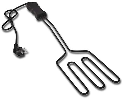 Ksodgun Encendedor de Parrilla eléctrico BBQ Encendedor de Parrilla de carbón de 1500 W con Soporte, rápido de Acero Inoxidable para Parrilla de carbón y Chimenea - Calentamiento rápido