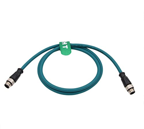 HangTon Cavo dati Ethernet sensore M12 D-Coded 4 pin a 4 pin per Sick Profinet EtherCat Automation rete industriale CAT5e scudo flessibile impermeabile 1 m