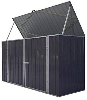 Metal Garden Shed Garage House Outdoor Bike Storage Tools Box 225(W) x88(D) x125(H) cm