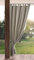 Eurofirany Garden Rideau Extérieur avec Onglet en Haut - 1 pc. Rideau Imperméable, Coupe-Vent, Fermeture Velcro, Rideau pour Pergola, Gazebo, Terrasse, Pavillon, 155x200 cm, Cappuccino