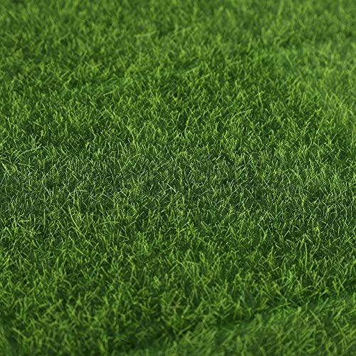 BSTCAR 10 Stück Kunstrasen Rasen Patch Fliesen Realistischer Gras Teppich 15cm Quadratische Matten DIY Gras Landschaft Dekoration