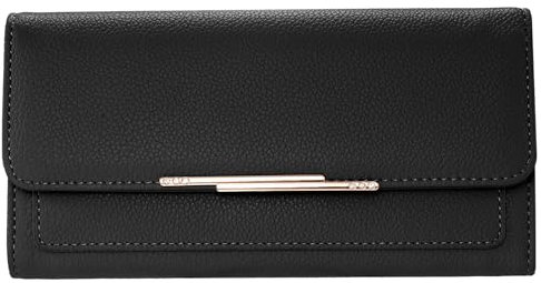 RNIEGA Damen Portemonnaie Große Kapazität mit RFID, PU Leder Tri-Fold