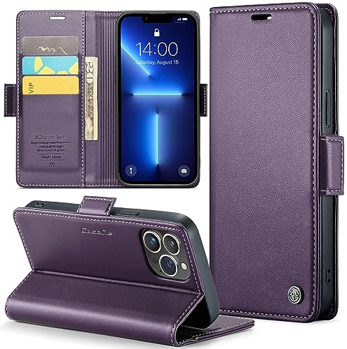 Phernykas Handyhülle für iPhone 13 Pro Max Hülle Leder,Magnetische Klapphülle mit kartenfach und Standfunktion Smartphone Schutzhülle Lederhülle iPhone 13 Pro Max Flip Book Case (Farbe)