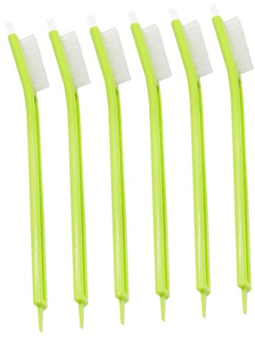 Hoement 6pcs Juicer Cleaning Brush Set Household Grip, Wear-Resistant Plastic Food Processor and Juicer Brushes for Daily Use, Compact Replaceable Reusable Design for Kitchen Appliances