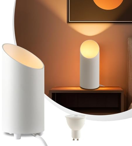 Uplight Spot Weiß, Led Bodenstrahler Mit Fußschalter, Indirekte Beleuchtung Innen Wohnzimmer, 3 Farbtemperaturen Bodenleuchte, Led Gu10 Lampe, 6W 700lm