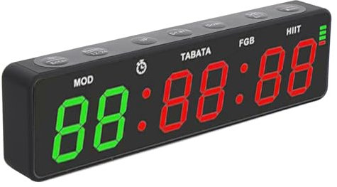 Topiky Temporizador de Gimnasio, Reloj de Intervalo Recargable Magnético, Temporizador Digital Portátil