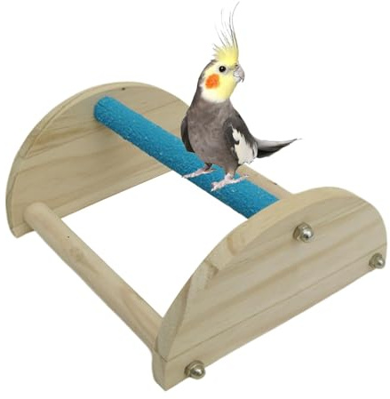 Qkbuza Kükenstange für Brutmaschine, Baby Chick Perch | Sitzstange aus Kükenholz aus Holz, Trainingsvogelstände, Zubehör für Kooperation, dreieckige Leiter,