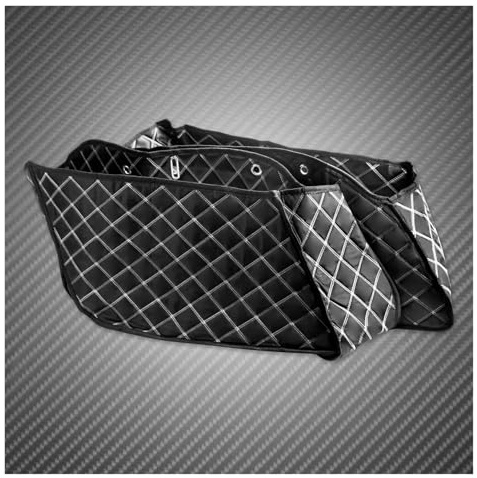 Motorradtasche Gepäcktaschen Für Indian Chieftain Limited Dark Horse 2019-2023 Roadmaster Limited Elite Motorrad Satteltaschen-Liner-Einsatz Gewinde Erweiterte Taschen Motorrad Hecktasche(Saddlebag Li