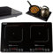 Arebos doppio piano cottura a induzione 3500W | 2 zone di cottura con display touch e timer | piano cottura a induzione portatile per campeggio, esterno e cucina | protezione da surriscaldamento