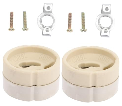 Angoily 2pièces Culot De Lampe Porcelaine Pour Remplacement De Douille De Candélabre De Rechange De Lampe Et Douilles De