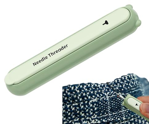 Enhebrador de de coser, enhebrador de agujas de bordado y herramienta de relleno de costuras, suministros de mano agarre antideslizante | Para acolchar, bordar, reparar, cambiar, tejer
