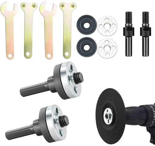 Angle Grinder Adapter for Drill, 2 Pack Drills to Angles Grinders Adapter Kit, Conversion Angle Grinding Adapter Connecting Rod Kit for Electric Drill, Drills Adapters for Cutting Disc