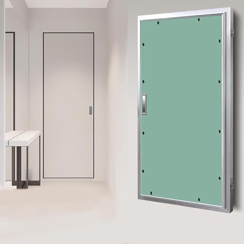 Pannello di accesso incasso, verniciabile Piastra Copriforo a Parete con maniglia, durevole cartongesso portello nascosto, per installazione e riparazione(60 * 60cm)