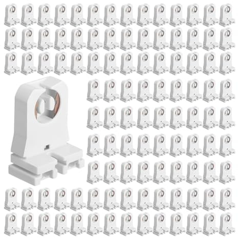 Onchdbfhuu 100er Pack Nicht Überbrückte LED-Tombstones 100 Stück Nicht Überbrückte LED-Tombstones für T10 T12 LED-Leuchtstoffröhrenersatz T8 T10 T12 Lampenfassung für Vorschaltgeräte-Ersatzkit