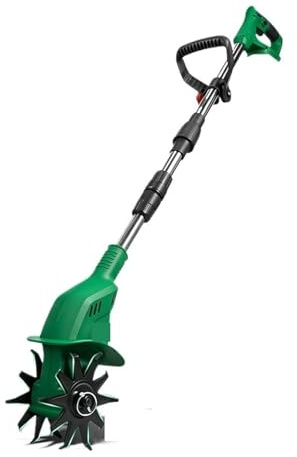 WAFOHSR 800r/min Coltivatore Elettrico Cordless Tenuto in Mano Giardino Fattoria Scarificatore Cortile Trimmer Strumento for La Batteria Spille Potenza Elevata(No Battery)