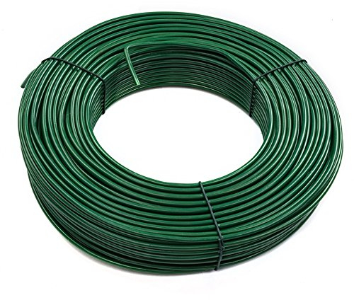 ESTEXO Spanndraht 3,8 mm x 80 m Moosgrün RAL 6005