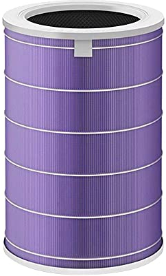 Xiaomi Mi Air Purifier Antibacterial Filter for Mi Air Purifier 2, 2H, 2S, 3, 3H, Pro (4x Filter System, Filters 99.9% of All Bacteria/99.5% Allergens from 0.1 Micron, RFID, 3-6 Months)