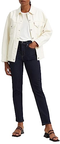 Levi's Damen 724 High Rise Straight Jean, Blue Wave Rinse, 32W / 32L