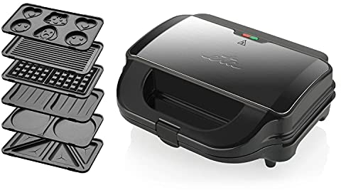 ETA Sandwichmaker 6 in 1 I Sorento Plus I Antihaftbeschichtung für leichte Reinigung ohne Anbrennen I 900 Watt I Waffeleisen, Grill und vieles mehr