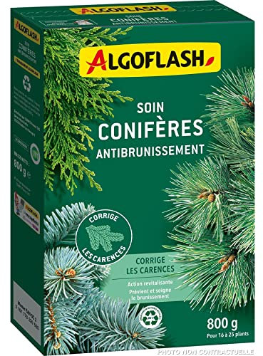 ALGOFLASH Soin Conifères Anti-brunissement, Corrige les Carences, 800 g, ACOBRU800N