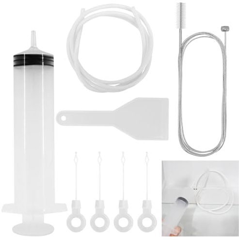 Fridge Drain Hole Cleaning Tool - 8Pcs Fridge Cleaner Reusable Refrigerator Drain Hole Cleaning Tool Kit, Refrigerator Drain Dredging Tool for All Refrigerator Cleaning and Wine Cabinets Kitchen