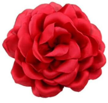Broches Délicates En Forme De Pivoine Rose Délicate Classique Pour Fête De Mariage Danse Banquet Pour Femme Épinglettes Robe Costume Vêtements Accessoires Bijoux Cadeaux De Noël 95 mm (Rouge)