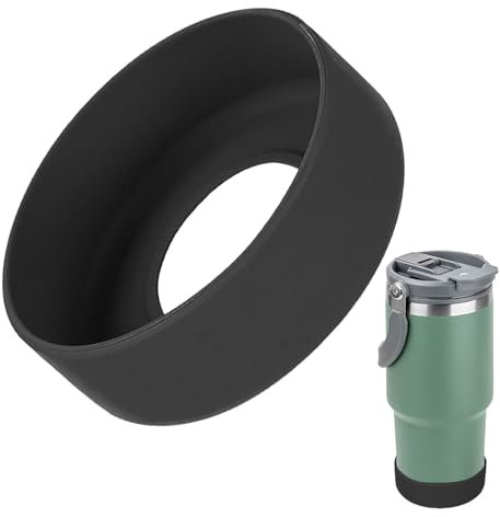 Maciun Silicone Cup Boots, Protective Silicone Boot | Portable Non-Slip Bottle Base Sleeve, Reusable Water Cup Accessories, Boot Glass Cup Floor Protector for Cups with a