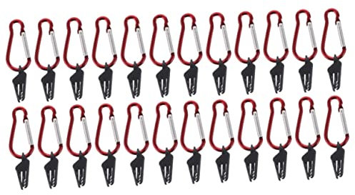 VANZACK 24sets Clip per Telo da Campeggio di Clip Antivento per Tende e Teli Accessori per Campeggio Design Bocca di Coccodrillo Perfetti per Teli da Sole e Gazebo