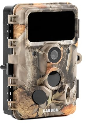 Caruba Wildtierkamera Moose 4K mit Nachtsicht - 32GB SD-Karte, Wildkamera für Outdoor, 48MP mit Bewegungsdetektor, für professionelle Wildtierbeobachtung