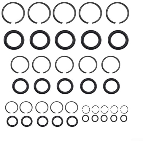 Gbtdoface Anillos de retención de llave de impacto con junta tórica, 5 juegos de anillos de retención de llave de impacto neumática con junta tórica de 1/2 3/8 1 pulgada (3/4)