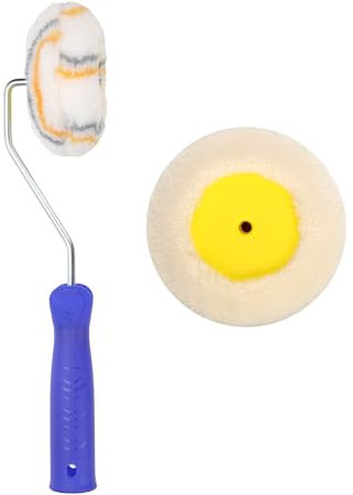 Corner Paint Roller, 3pcs Drywall Corner Edger Paint Roller Tool Kit Contains Frame & Sleeve Edge Corner Painting Tool Brush Pad for Home Office Ultimate Walls Ceiling Corners