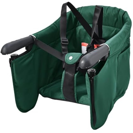 Baby-Esszimmersitz, zusammenklappbar, tragbarer Kinderhochstuhl, Reise-Hochstuhl mit Sicherheitsgurten, platzsparender Hochstuhl, Haken zum Füttern von Babys zum Essen