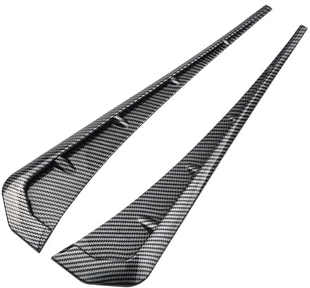 2 stücke Auto Kotflügel Seitenschlitze Air Wing Vent Trim Aufkleber for Golf 2 3 4 5 6 7 8 GTI GTD R R32 Mk4 Mk5 Mk6 Mk7 Mk8 Tsi Tdi Kombi(Carbon fiber)