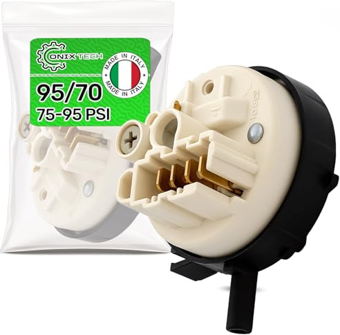 Druckschalter Wasser für Waschmaschine und Geschirrspüler 95/70 4 Kontakten | MADE IN ITALY - Garantie 5 Jahre - ONIX TECH