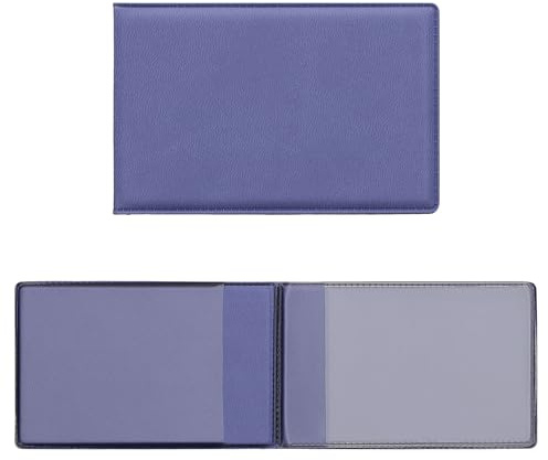 kwmobile Funda de Piel sintética para identificación - Cartera Plegable de 10 x 6.5 CM doblada para Tarjetas DNI - Lila