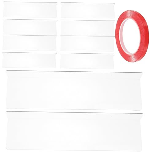 Vaguelly Transparenter Regalteiler Aus PVC L-förmig Mit Spurlosem Kleber Für Supermarktregale Schrankorganisation Flexibel Und Ölbeständig