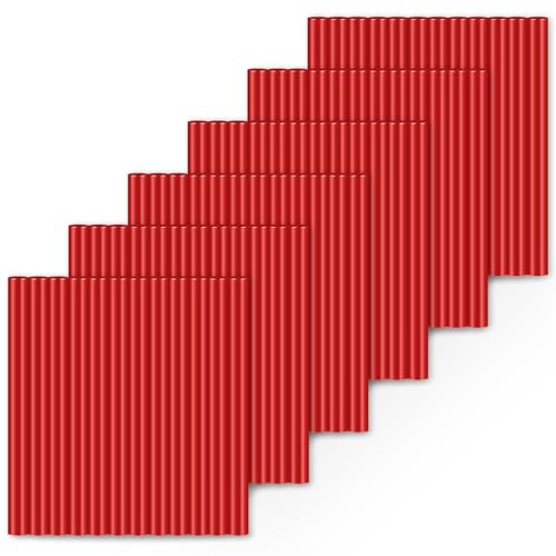 Einfa Red Hot Glue Sticks, 72 Pieces Hot Melt Glue Gun Sticks 7x100mm | Multipack Glue Gun Sticks for Handicraft DIY, Presents Wrapping, Holiday Festival Decorations